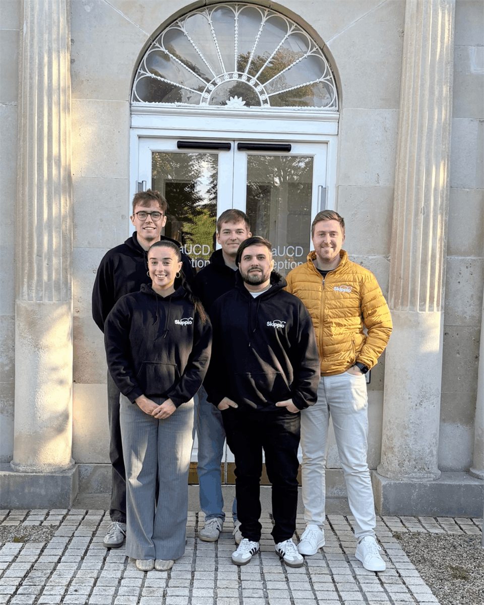 The Skippio team outside NovaUCD